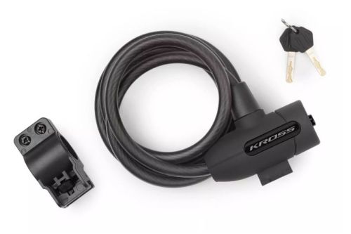 Kross KZK 200M – zapięcie rowerowe linka 1500x12 mm - Outlet